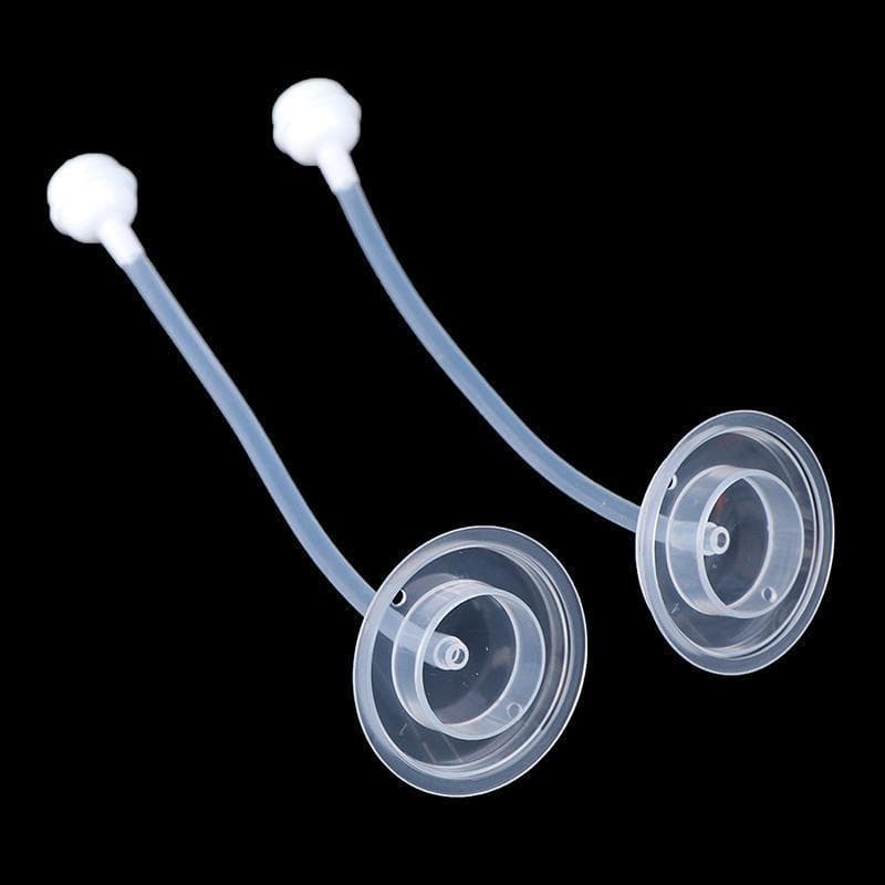 [GrandLarge] 2 Peças De Canudo Para Mamadeira , Substituição De Boca Larga , Calibre De Silicone , Acessórios De Aliment