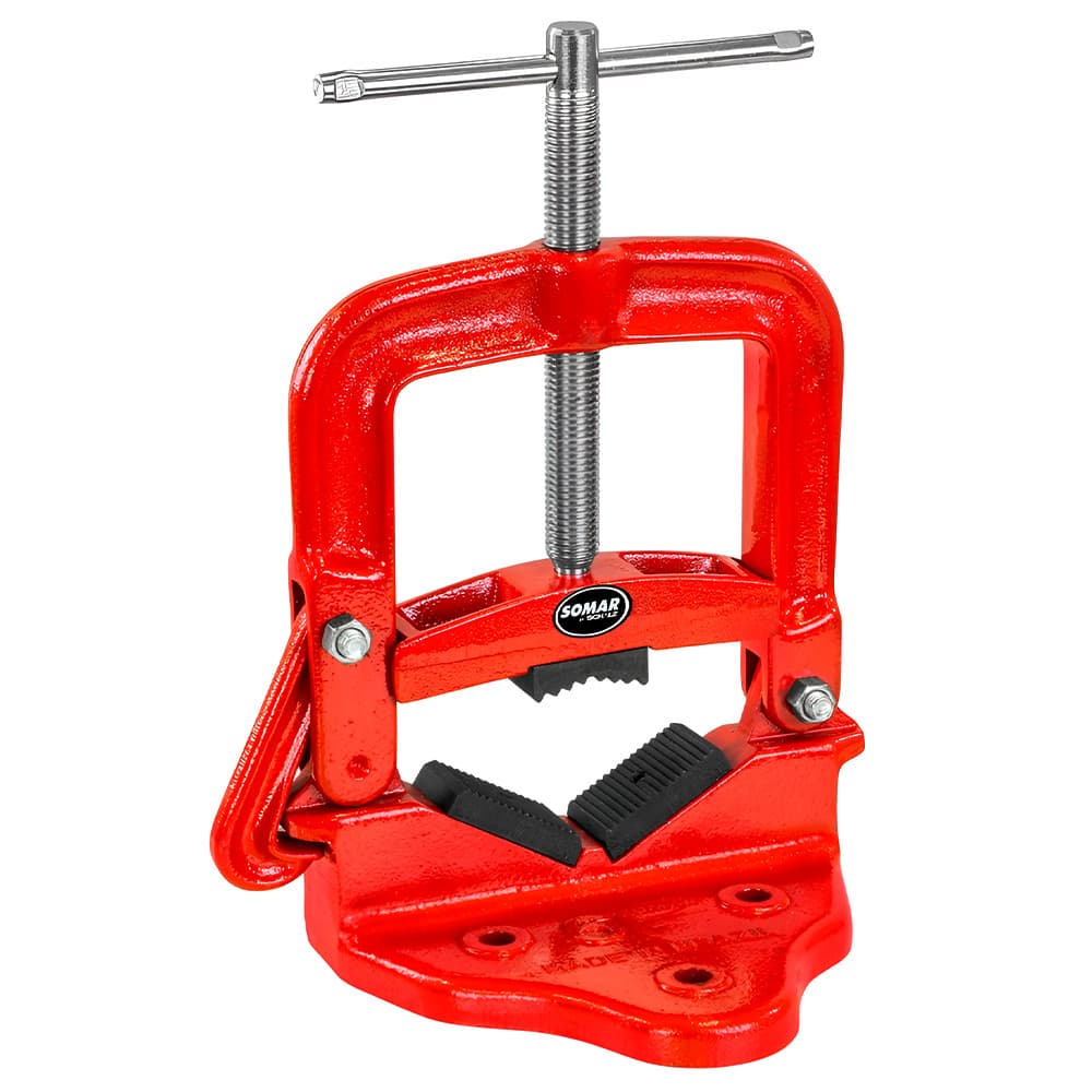 10.017 TORNO ENCANADOR MANUAL N6 FERRO FUNDIDO NODULAR 152MM P/ FIXACAO APERTO PECAS - SOMAR