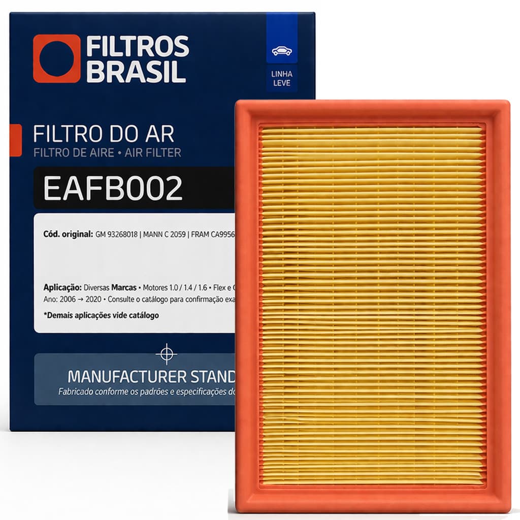 Filtro De Ar Do Motor Para Chevrolet Gm Corsa Antigo Agile Classic Montana G2 Frente Agile