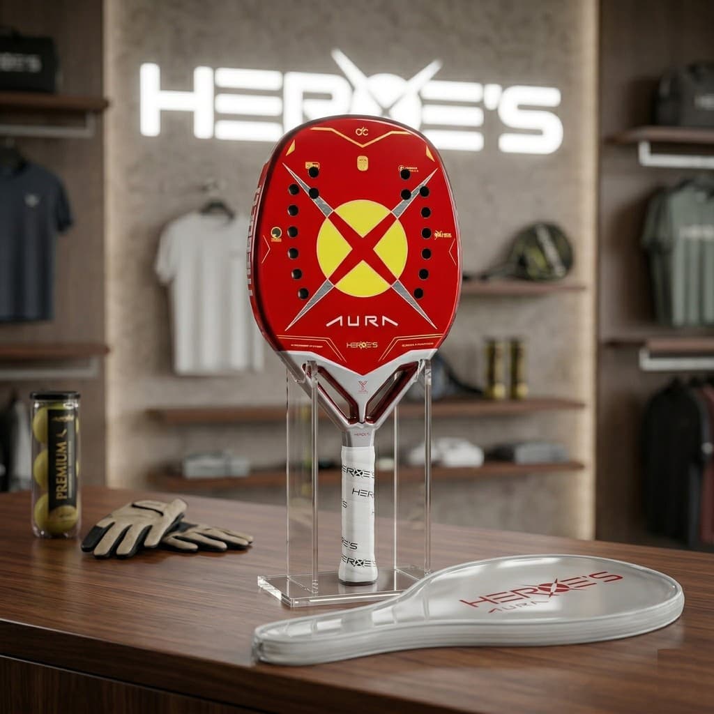 Nova Raquete De Beach Tennis Heroe's Aura 2026 Carbono 21k
