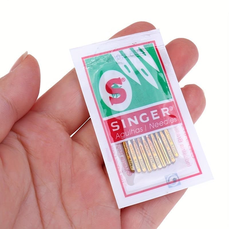 Agulhas para máquina de costura doméstica Singer, modelo 2045, adequadas para tecidos de malha, tamanhos de agulha 09 /