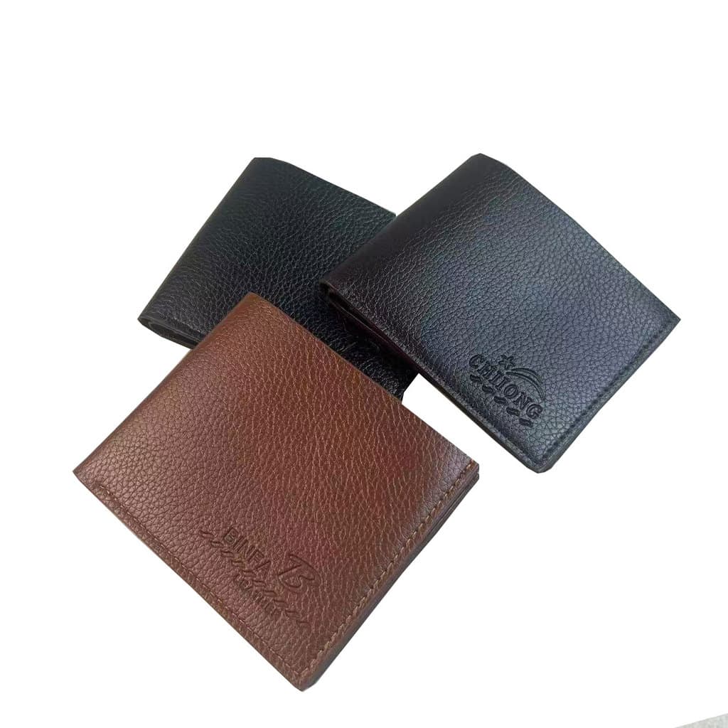 Carteira masculina curta de grande capacidade Casual moda simples fina carteira masculina curta flanela Multi-cartão tit