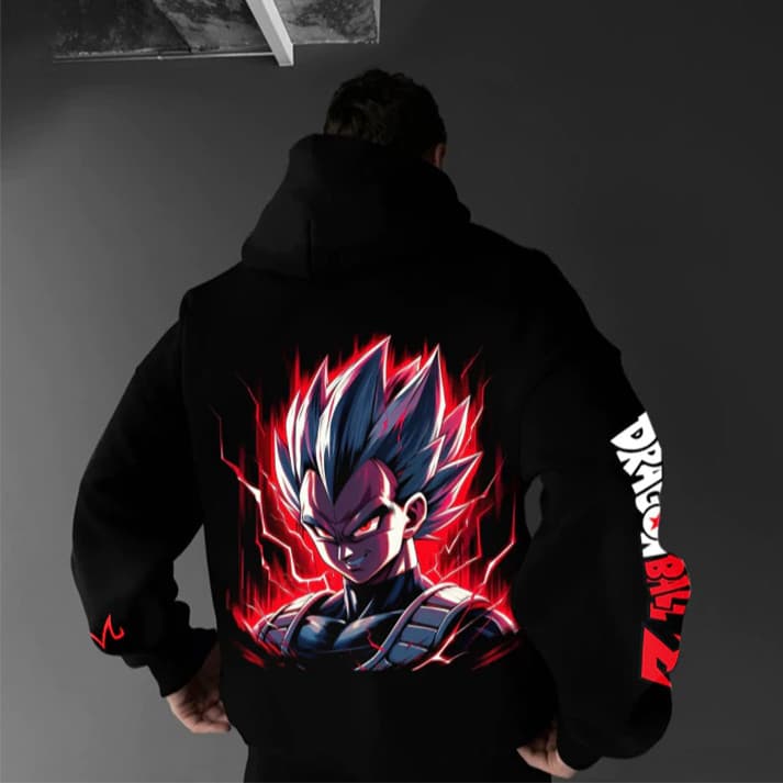 Blusa Moletom vegeta dragon ball dbz anime japones Feminino Masculino Flanelado Unissex