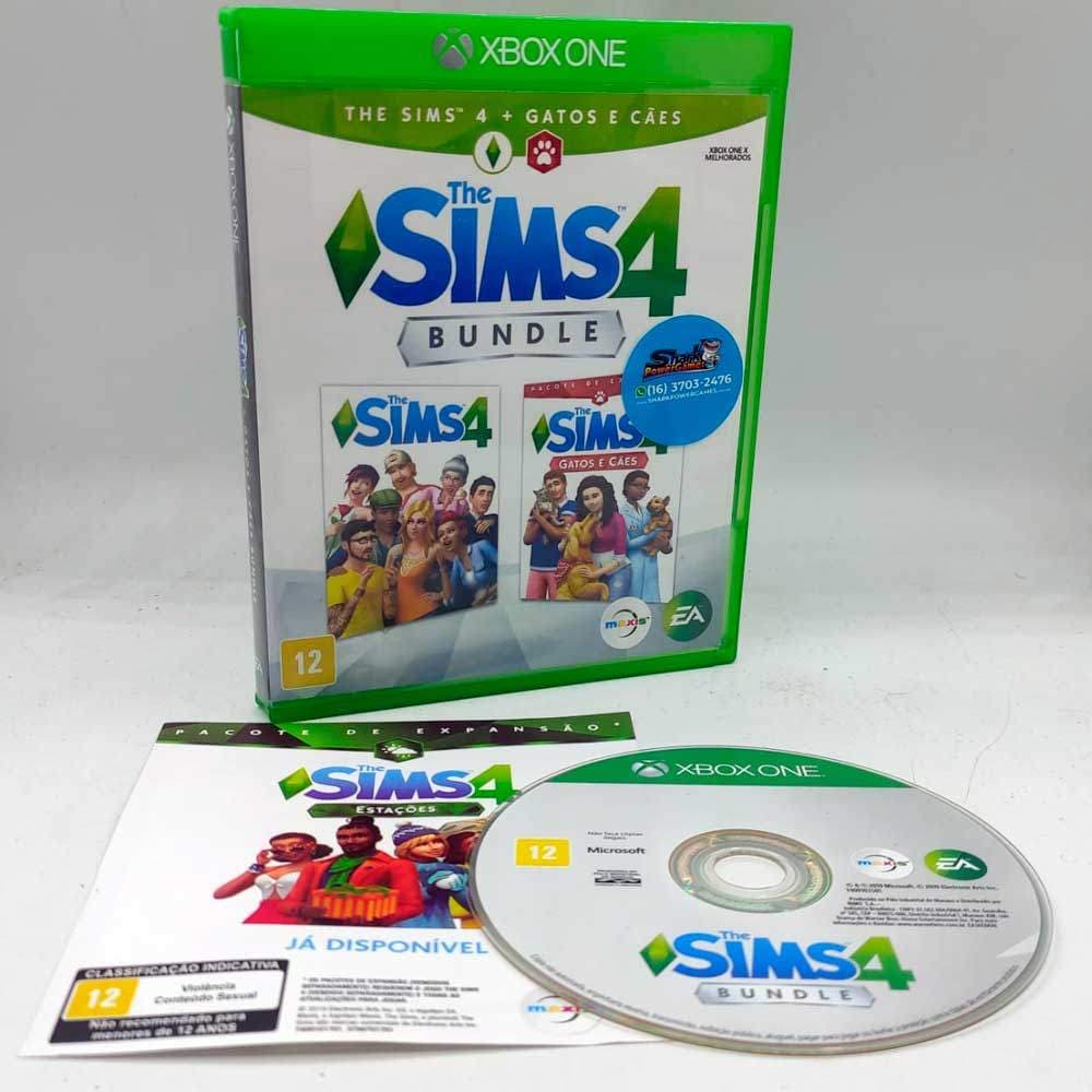Jogo Seminovo The Sims 4: Gatos e Cães (Bundle) Xbox One Mídia Física Original