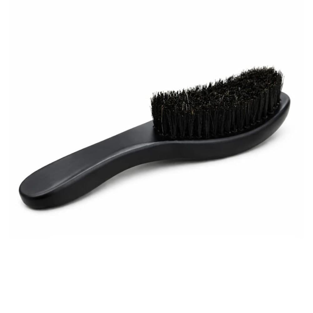 Escova de degrade Cabelos e Barba madeira Curva cod 988