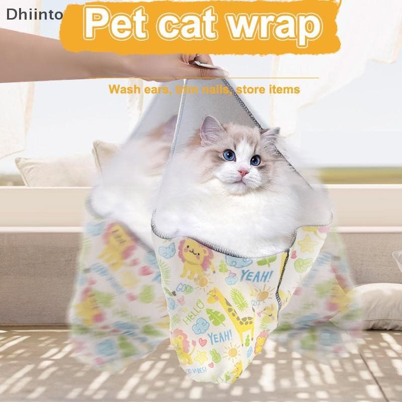 [Dhiint] Pano Fixo Para Cuidados Com Animais De Estimação Envoltório Gatos Autoadesivo Anti Mordida E Arranhões Bolsa De