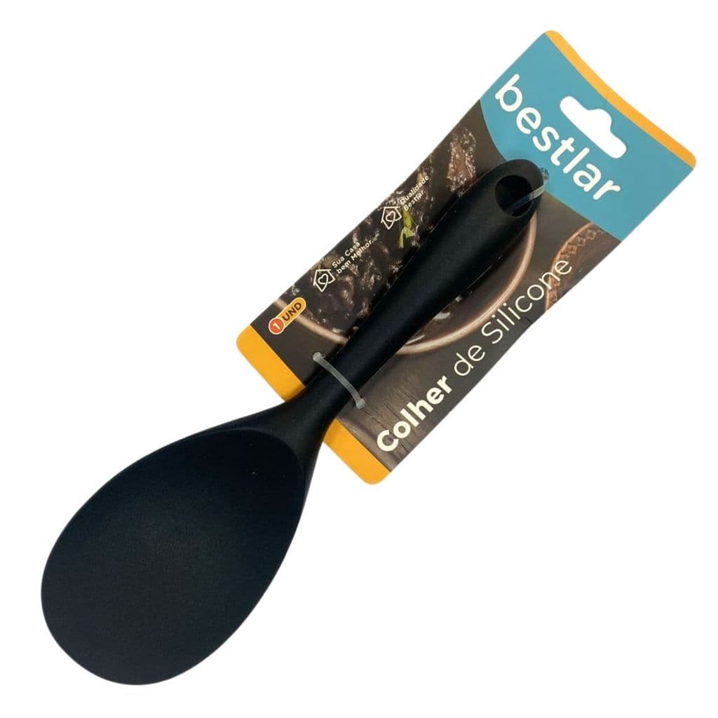 Colher de Silicone Preto - Bestlar