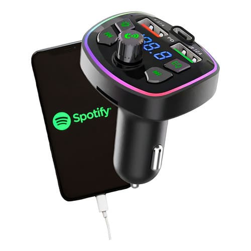 Transmissor Fm Bluetooth 5.1 Carregador Veicular Microsd