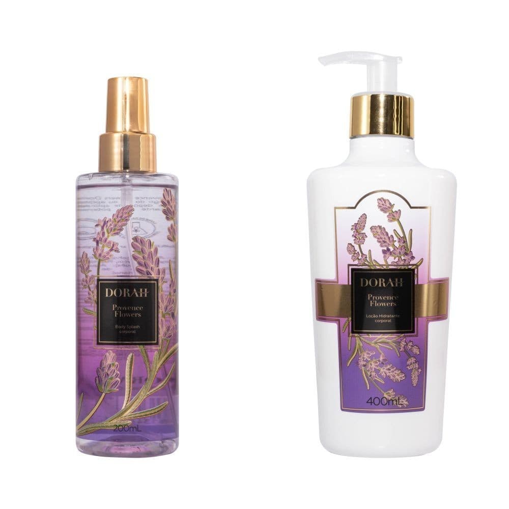 Linha Corporal - Provence Flowers (Body Splash + Loção Corporal) - Dorah Beauty