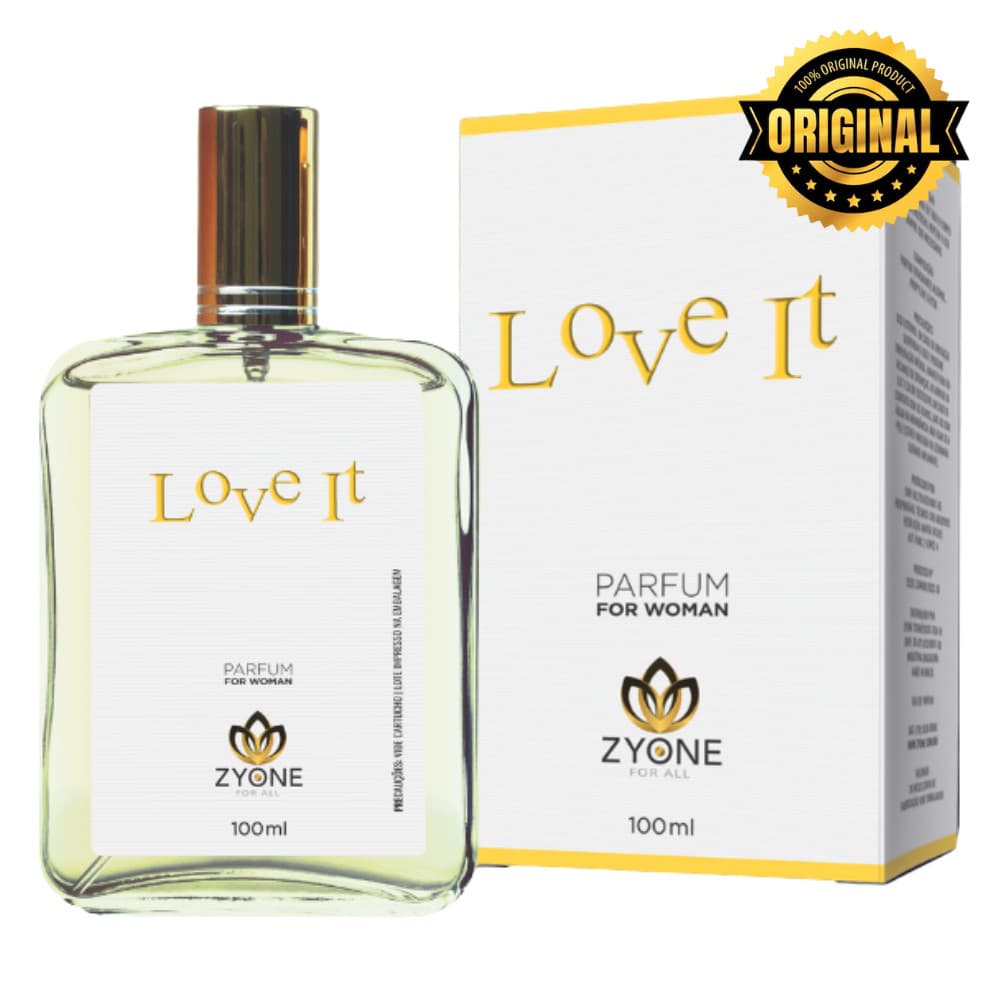 Love It Zyone Cosméticos Feminino Parfum 100ml Alta Fixação 25% Essência Premium
