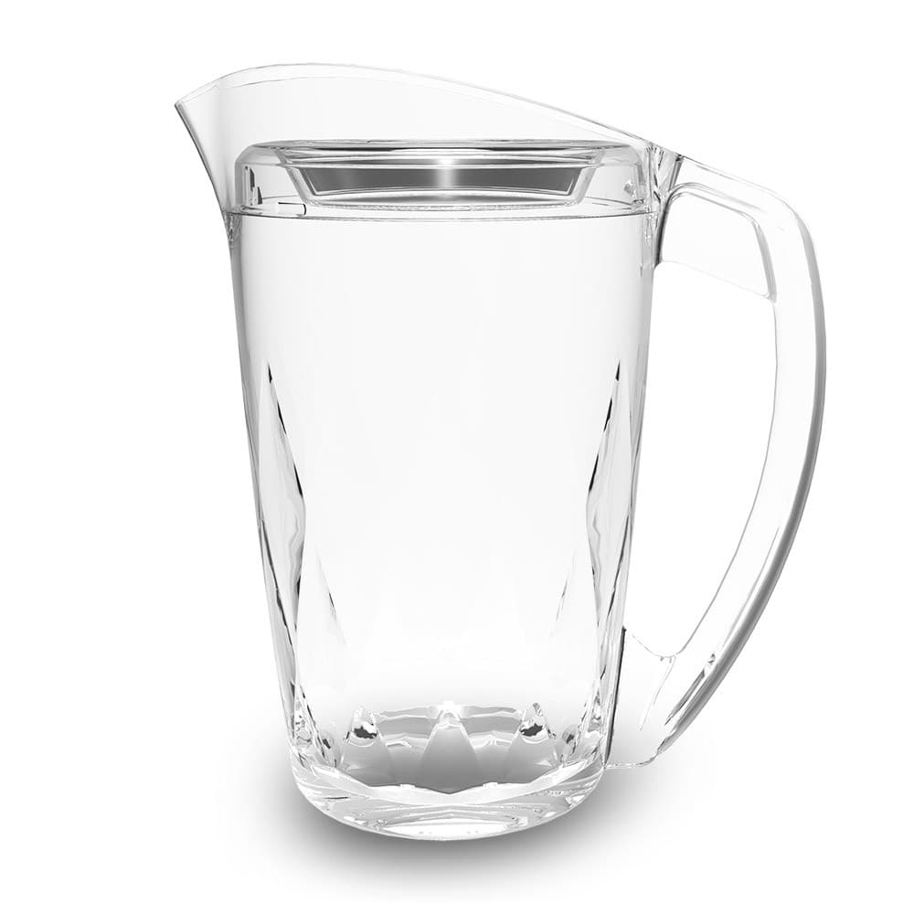 Jarra Acrílica Transparente 1,5L Tampa e Alça Geometric