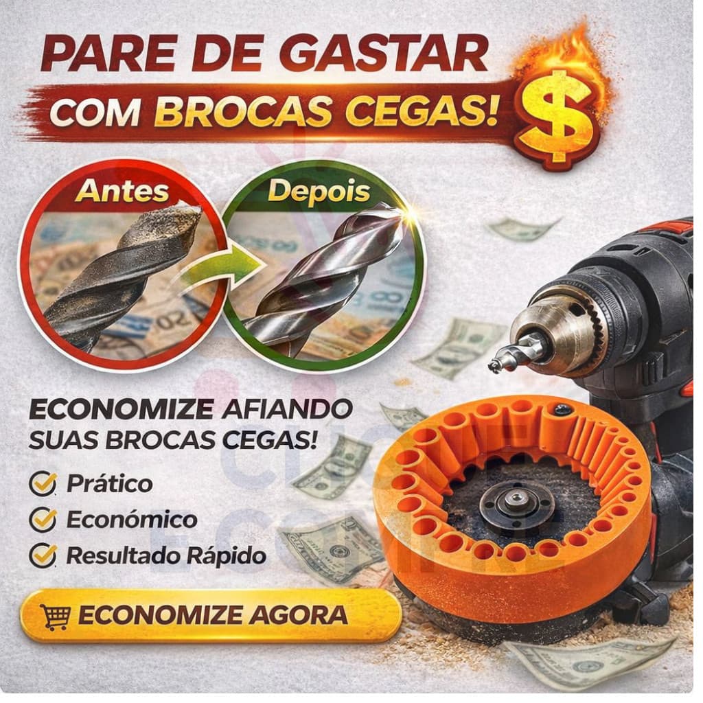 Gabarito Afiador de Broca Lixadeira/Esmerilhadeira 4.1/2" | Disco de 115 mm Ferramenta afiar brocas