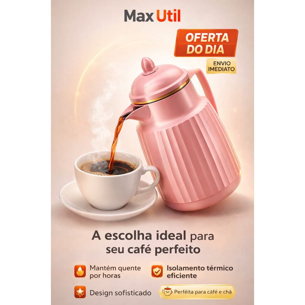 Garrafa Térmica 300 ML Design Sofisticado