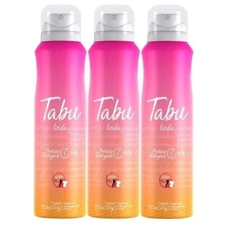Kit 3 unidades Desodorante Aerosol Antitranspirante Tabu 150ml