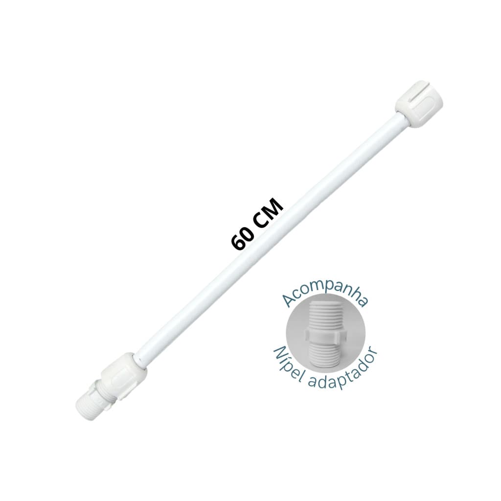 ENGATE FLEXÍVEL 60 CM PVC - C/NIPEL
