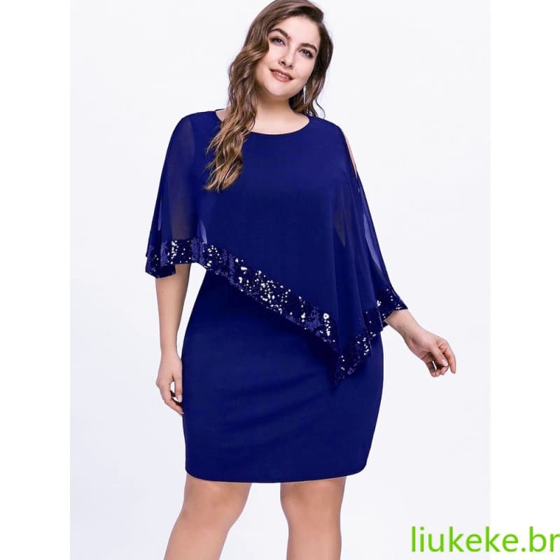 Vestido de Festa Plus Size para Mulheres, Vestido de Tule Elegante com Salto, 4 Tamanhos