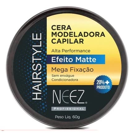 Cera Modeladora Capilar Efeito Matte 60g - Neez