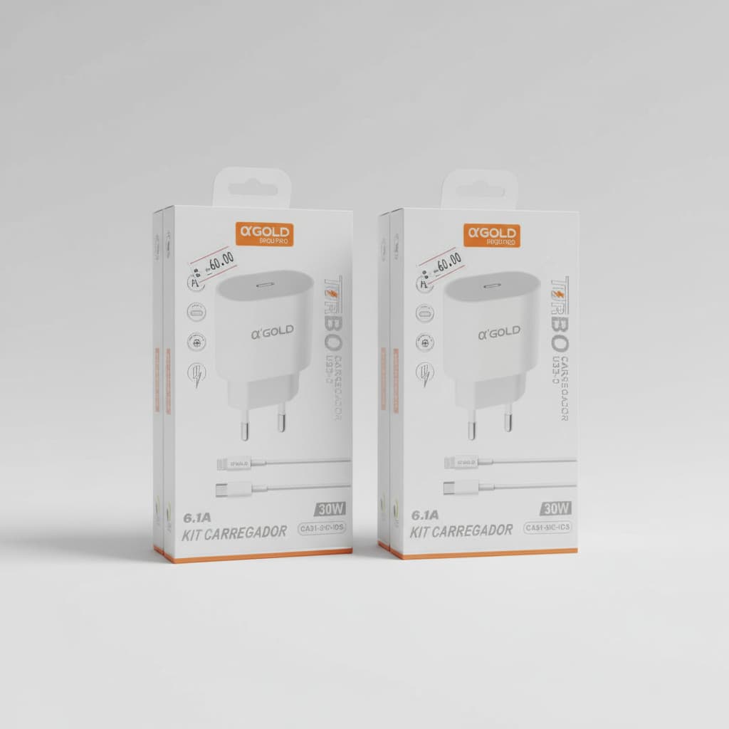 Carregador Para iPhone Ios Agold