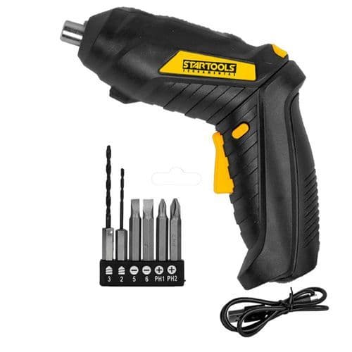 Mini Parafusadeira Elétrica Recarregável 3.6V Portátil Com Bateria Ferramenta PowerFix
