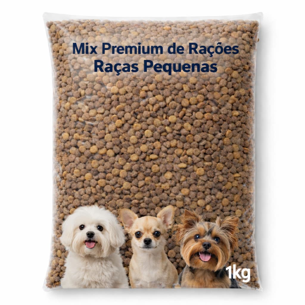 Mix de Rações Premium 5kg Cães de Pequeno Porte Nutrição Completa Sabor Variado Alta Aceitação a