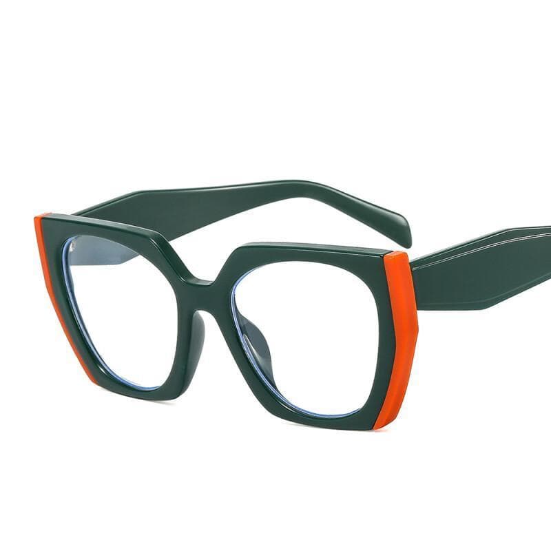 Óculos de Sol Femininos Fashion Cat Eye Poligonais Elegantes UV400 Óculos Vintage para Senhoras