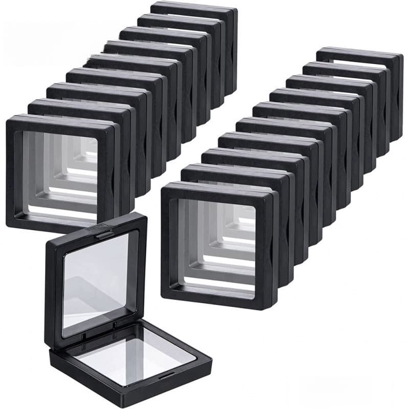 20 porta-joias suspensos, Design 3D, 2.8 x 0.8 polegadas, Material de Silicone 3D, adequado para moedas comemorativas, m