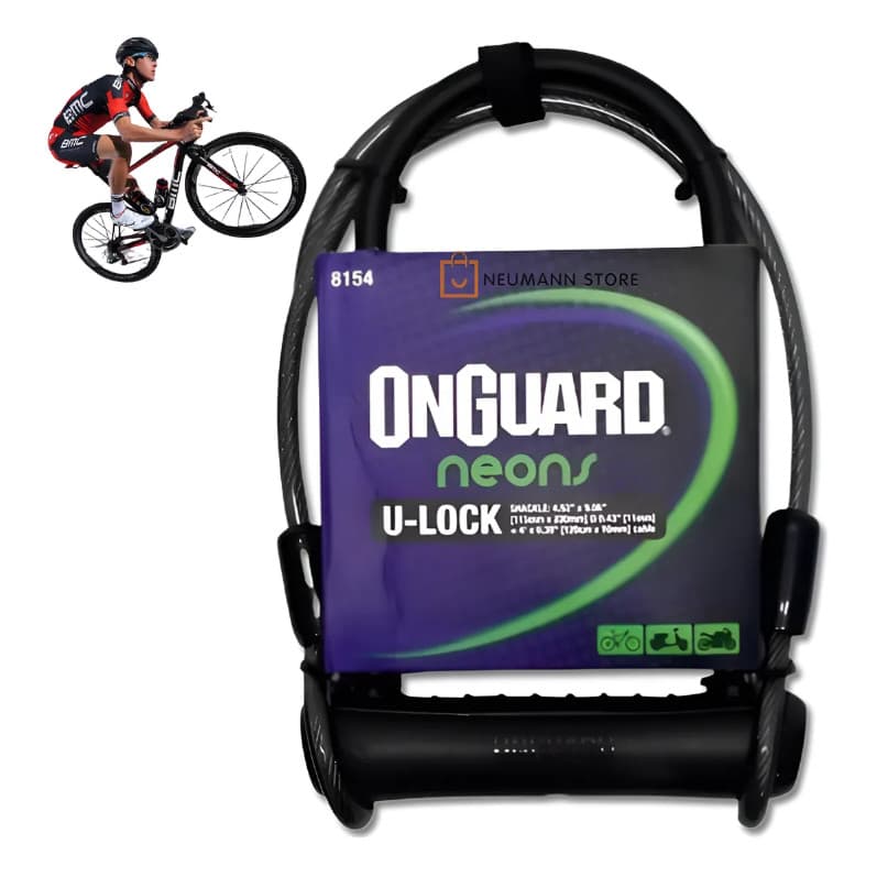 Cadeado Onguard U-lock Neon Original Forte Reforçado Bike Moto Bicicleta