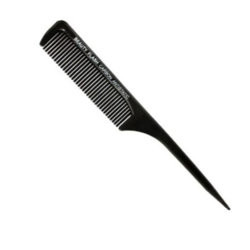 Pente Beauty Flash Carbono Antiestático Preto 180º Barber