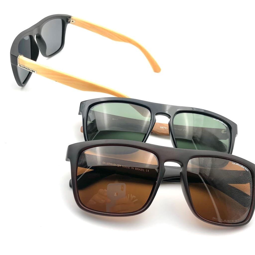 OFFER Óculos De Sol Masculino Com Haste Madeira Bambu UV 400 Polarizado HIGH QUALITY