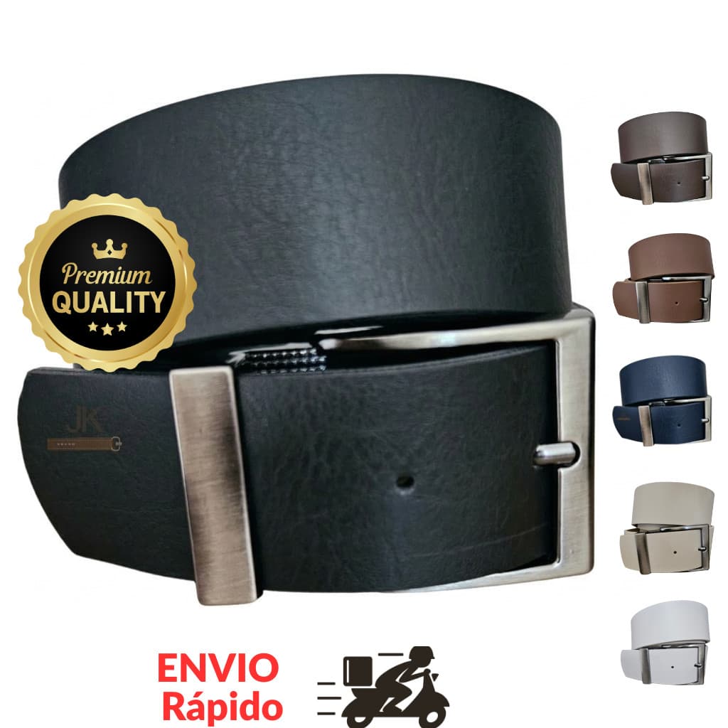 Cinto Masculino Largo 3.8cm Sintetico Premium em Texturas de Couro