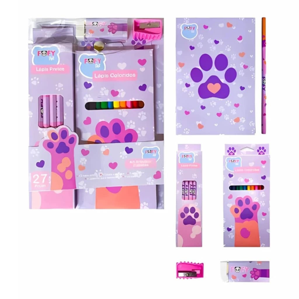 KIT ARTISTICO PATINHAS 27 PCS FF6051 - FOFY