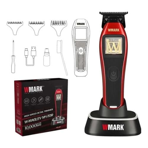 Kit Wmark Corte Ngx1 Acabamento Xgt1 Shaver Xs1 Profissional Preto 127/220v
