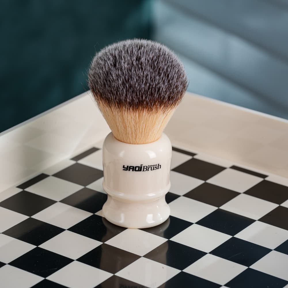 Yaqi SHAVING BURSH SHAVING Escova de espuma Nó de cabelo sintético BARBEAR úmida Fibra feita pelo homem 22mm Nó de escov