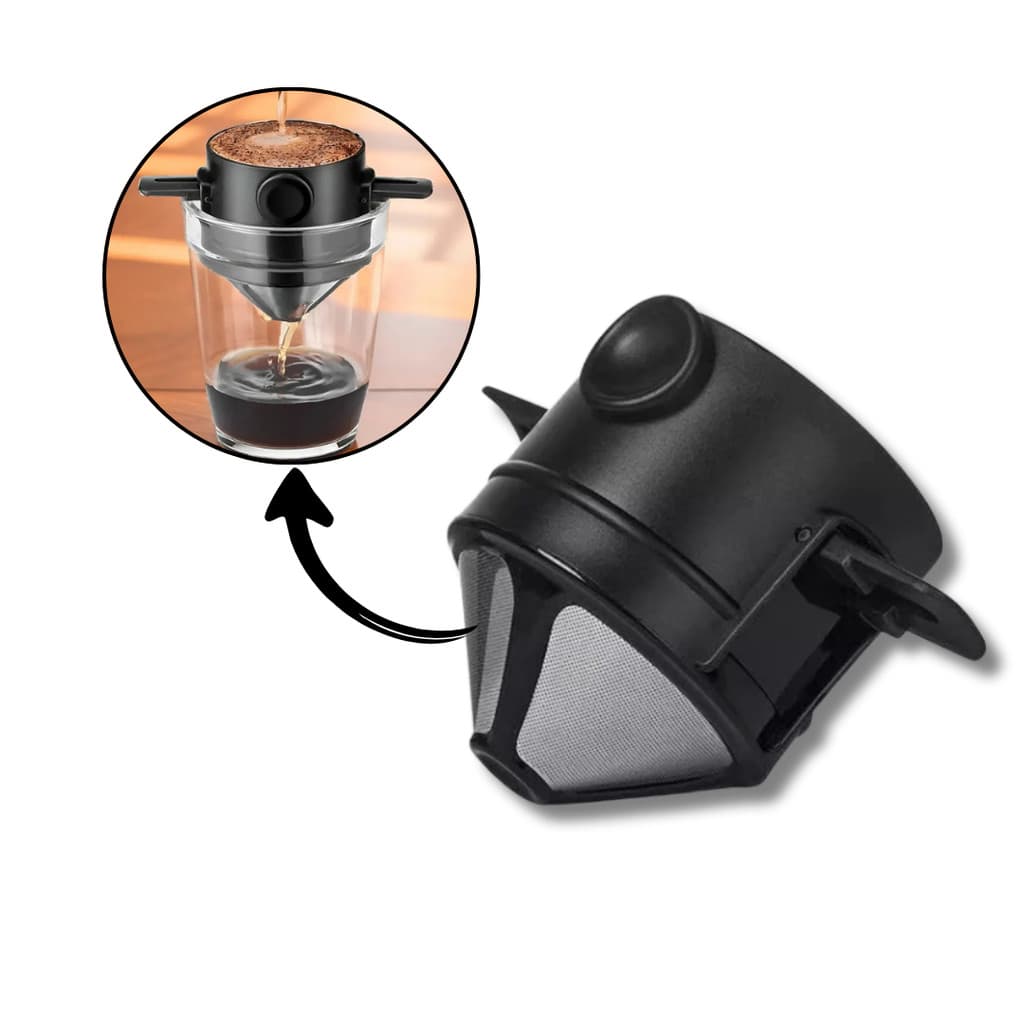 Mini Coador De Café Individual Portátil Filtro Inox Ecológico