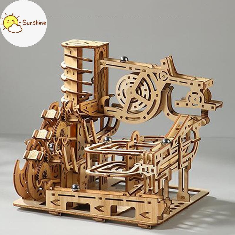 OMS 1 Conjunto Kit De Corrida De Mármore 3D Prancha Espiral De Madeira Quebra-Cabeças De Estrada Dispositivo Tra Elétric