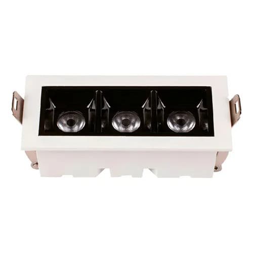 Spot Embutir Mini Focco 6w 2700k Branco/preto Gaya Irc90