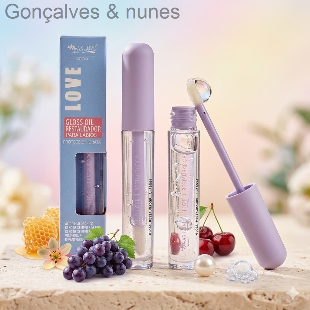 Gloss Oil Restaurador para Lábios Max Love 171B3QT
