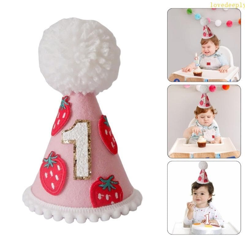 lovedeeply Chapéu Primeiro Aniversário Para Bebês , Meninas , Meninos , , Feltro , Chuveiro , Chapéus