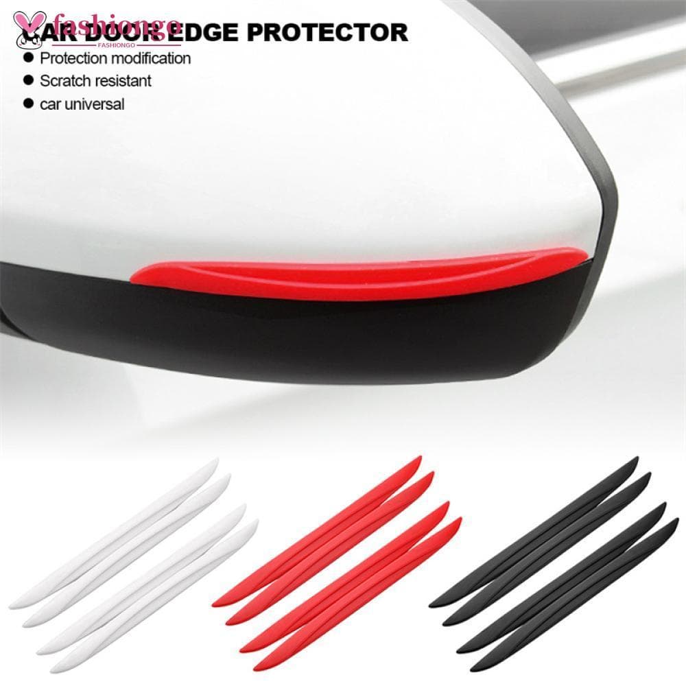 FASHIONGO 4 Pçs Universal Porta Do Carro Borda Raspar Guarda Pára-Choques Protetor Espelho Retrovisor Proteção Adesivo T