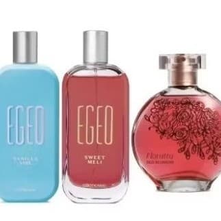 kit mulher 03 perfumes 02 egeos 01 florata todos 100mls