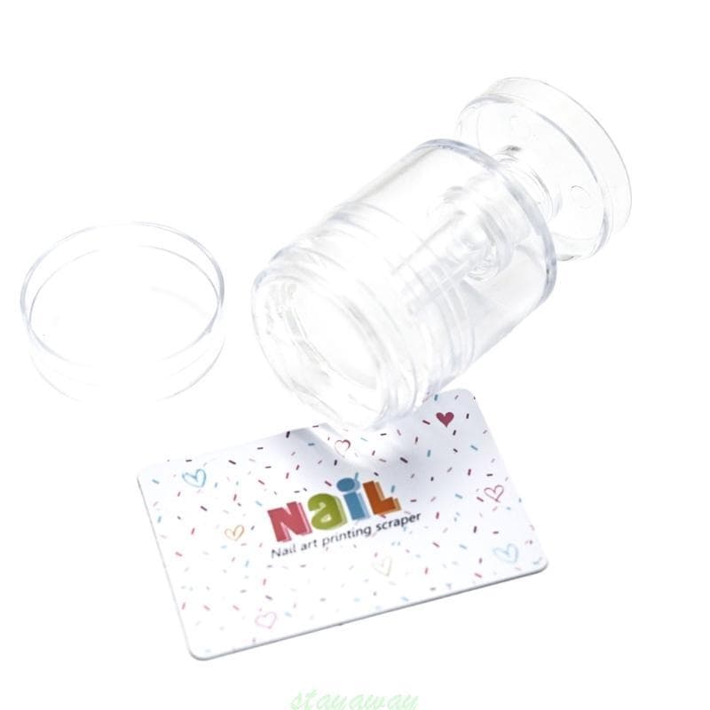 SRA Nail Stamper Kit Raspador Ponta Francesa Carimbo Unhas Ferramentas Impressão