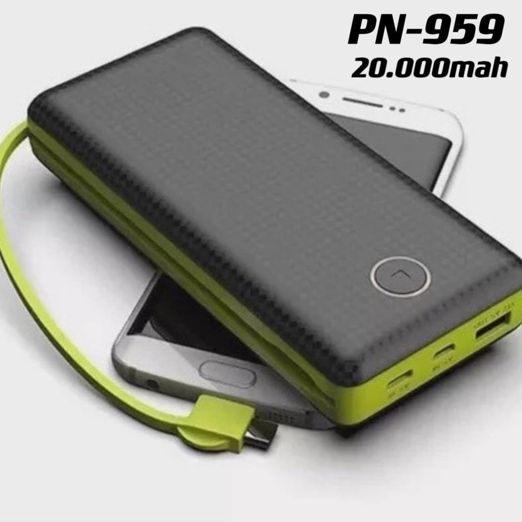 Carregador Portátil Bateria Power Bank 20000mah PN-959/956/952