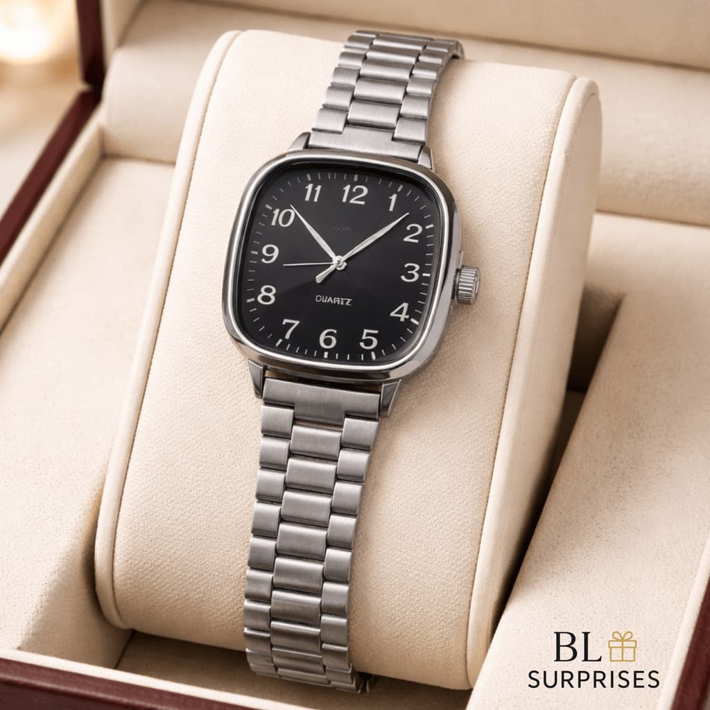 Relógio Feminino Quartz Dourado/Rose/Preto/Prata – Pulseira em Aço Inoxidável Elegante