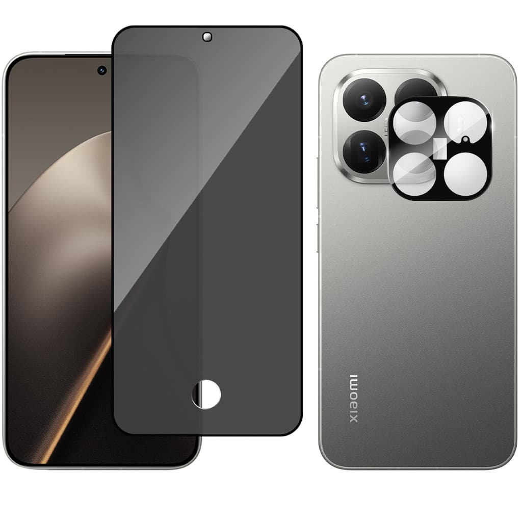 Película Vidro Privacidade + Película Câmera Para Xiaomi 15T Pro 5g
