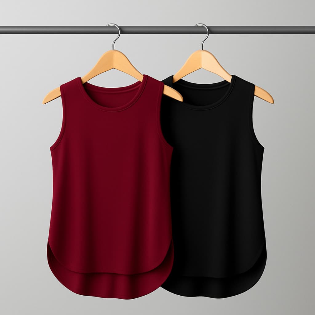 Kit 2 Regatas Feminina Plus Size Academia Tapa Bumbum