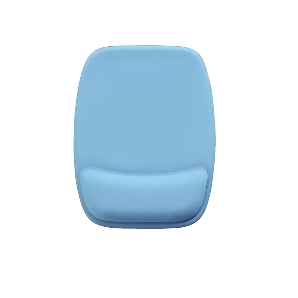 Mouse Pad Ergonômico Retangular Azul Claro