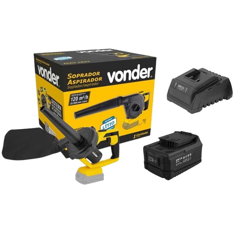 Soprador e Aspirador ISAV 1823 Vonder + Bateria 18V 2Ah DWT