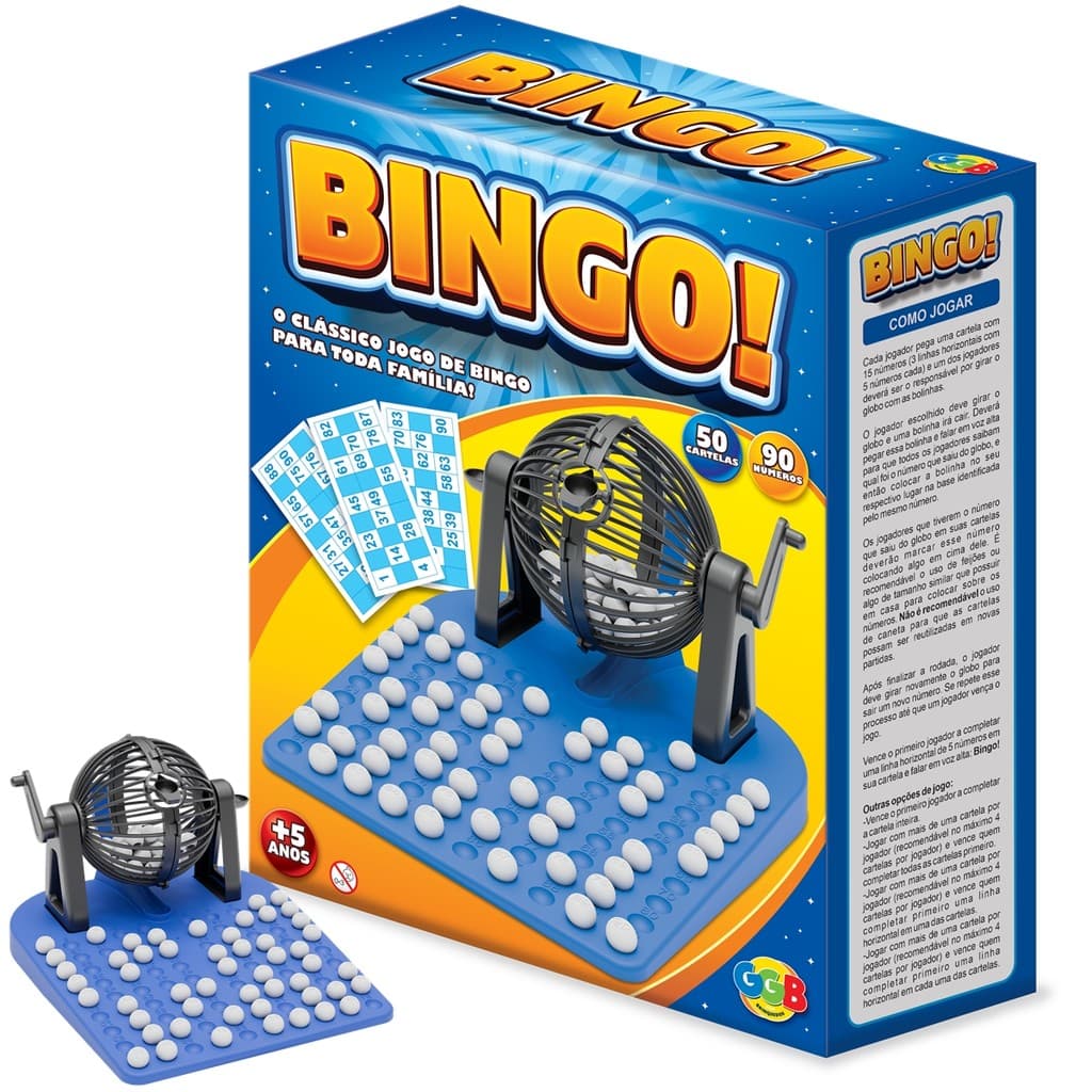 Jogo Bingo Completo 50 Cartelas 90 Numeros