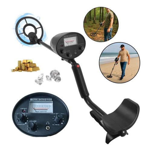 Detector de Metais Profissional Importway IWDM009 Até 1 Metro com Pinpointer e Bobina à Prova d’Água