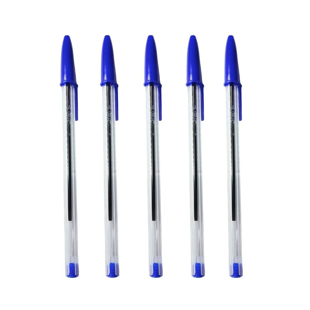 Kit 5 Caneta Esferografica Cristal 1.0Mm - Azul - Bic